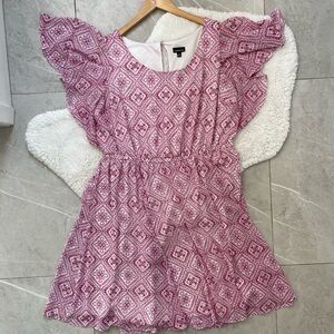 Torrid Pink Patterned Midi Dress